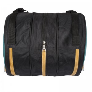 Niebiesko-czarny Apacs TRI 3812 profesjonalny termobag badmintonowy na 3 rakiety