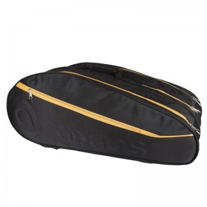 Czarny Apacs TRI 3812 profesjonalny termobag badmintonowy na 3 rakiety