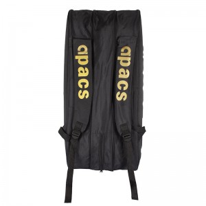 Czarny Apacs TRI 3812 profesjonalny termobag badmintonowy na 3 rakiety