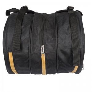 Czarny Apacs TRI 3812 profesjonalny termobag badmintonowy na 3 rakiety