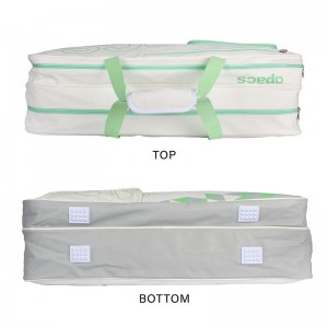 Biało zielona Torba Apacs REC-D821-SF Kompaktowa, 2-komorowa Badmintonowa